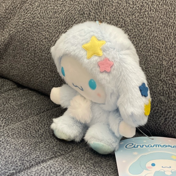 Cinnamoroll in Pajama Plush Keychain (4.5”) - Picture 2 of 11